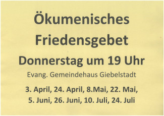 Friedensgebet