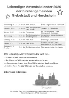 Lebendiger Adventskalender