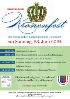 Kronenfest 23. Juni 2024